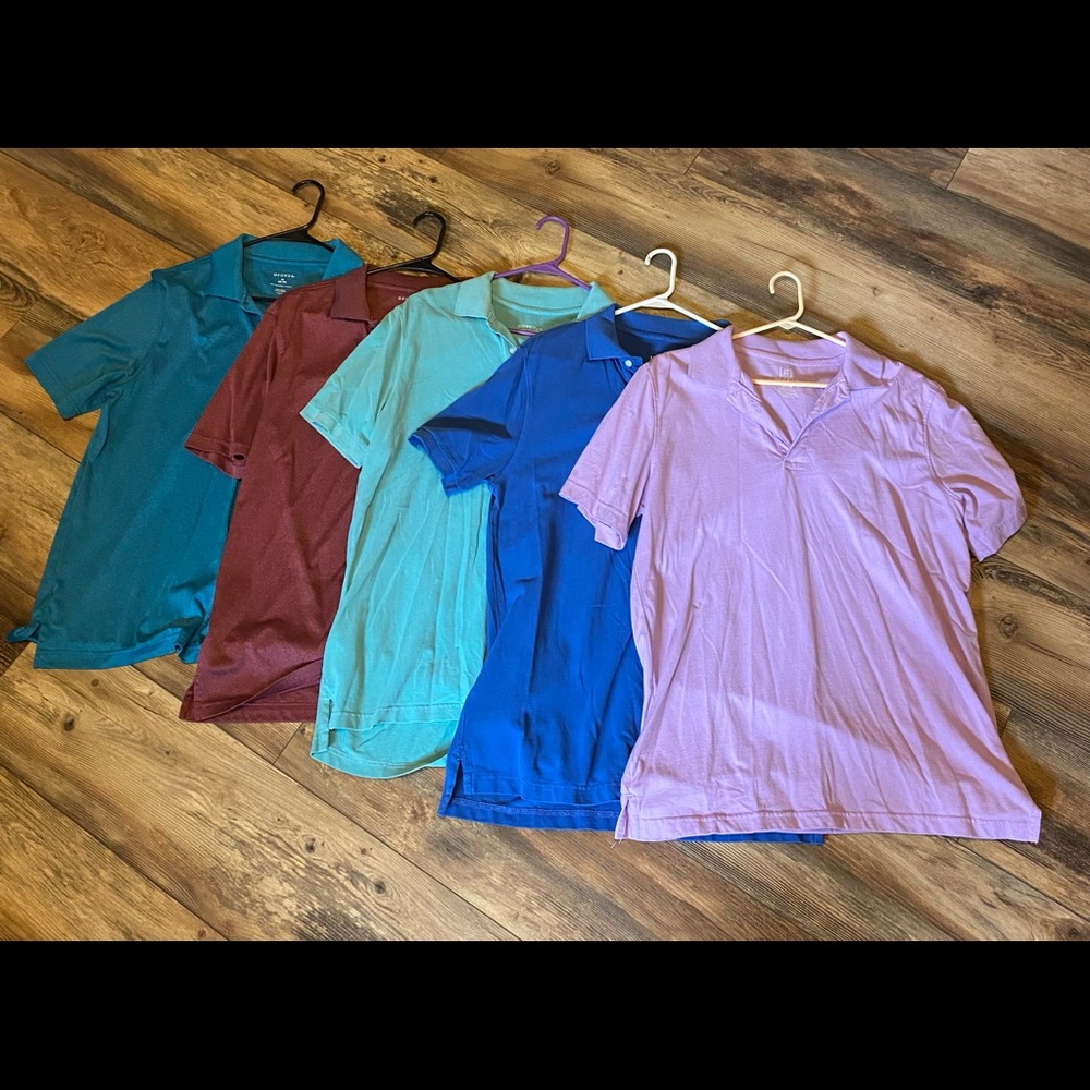 Men’s Short Sleeve Polos (Medium)